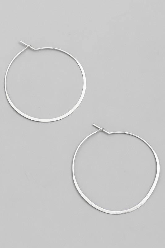 Thin Hoop Earrings - Sublime Clothing Boutique