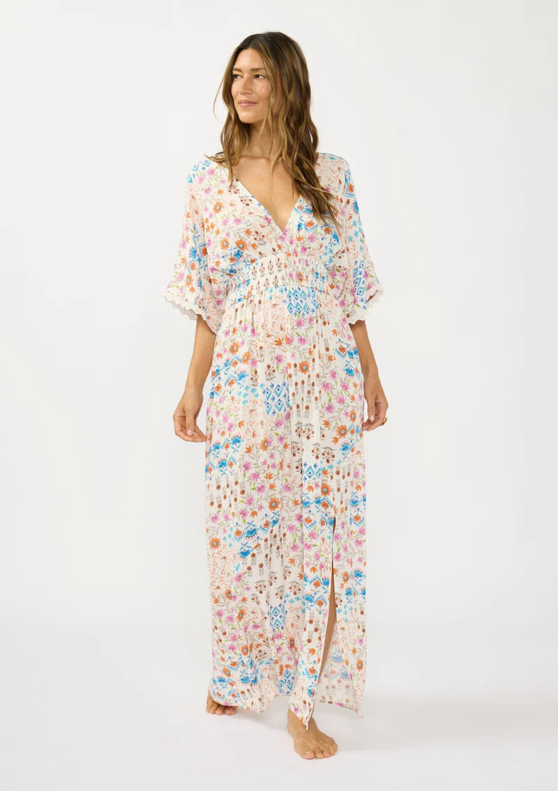 carters maxi dress Carter Maxi Dress Ivory/Orange / M/L
