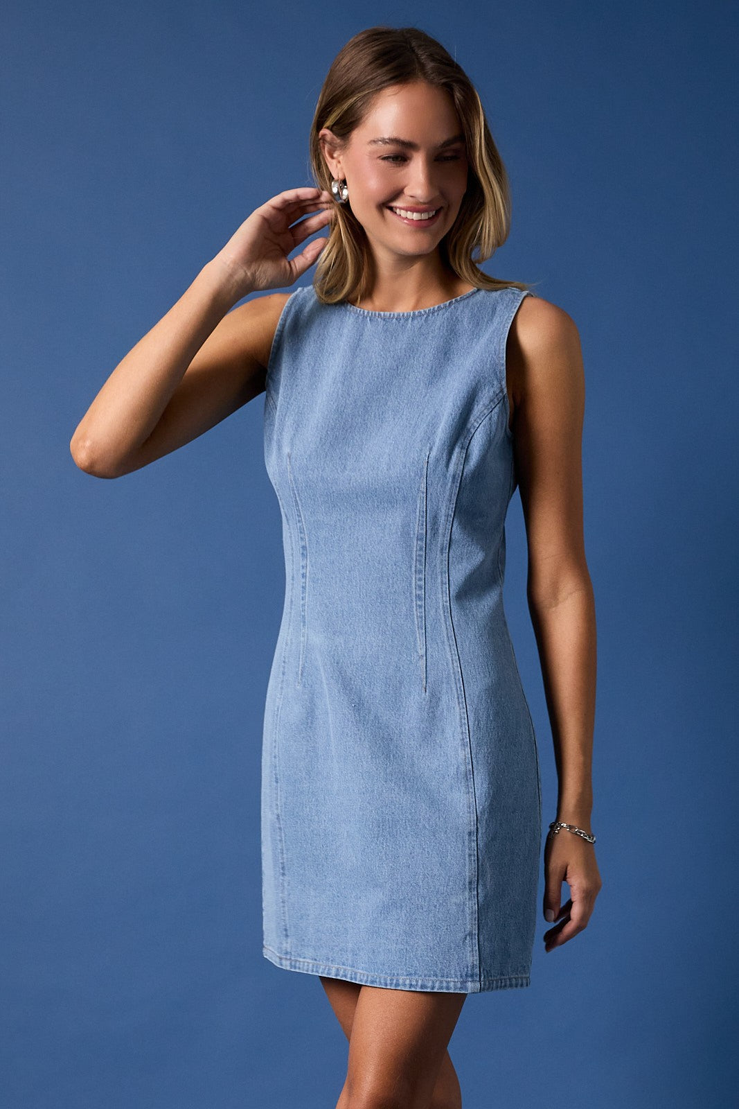 Charlotte Denim Dress Denim / Large Charlotte Denim Dress Denim / Large
