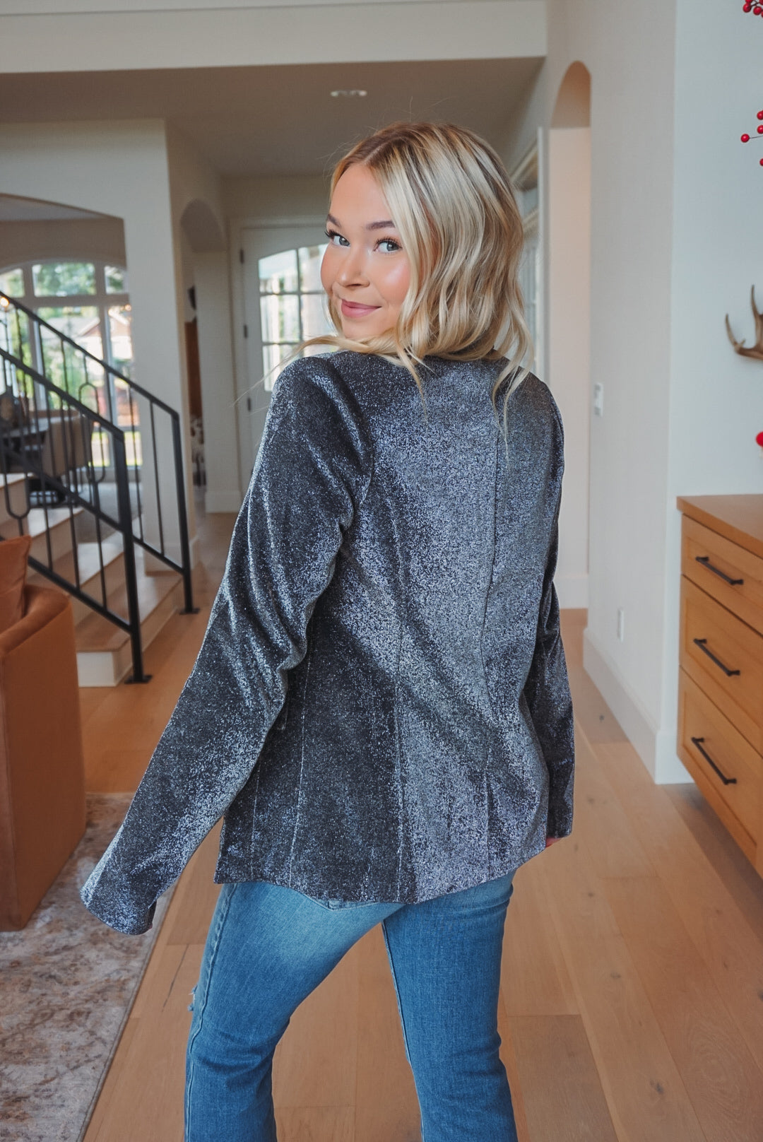 Steve Madden Payton Metallic Blazer – Sublime Clothing Boutique