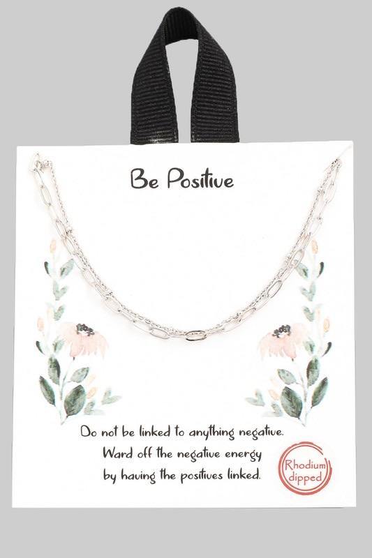 Be Positive Necklace - Sublime Clothing Boutique