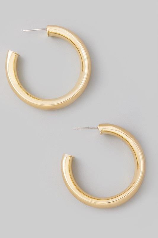 A Little Bold Hoop Earrings - Sublime Clothing Boutique
