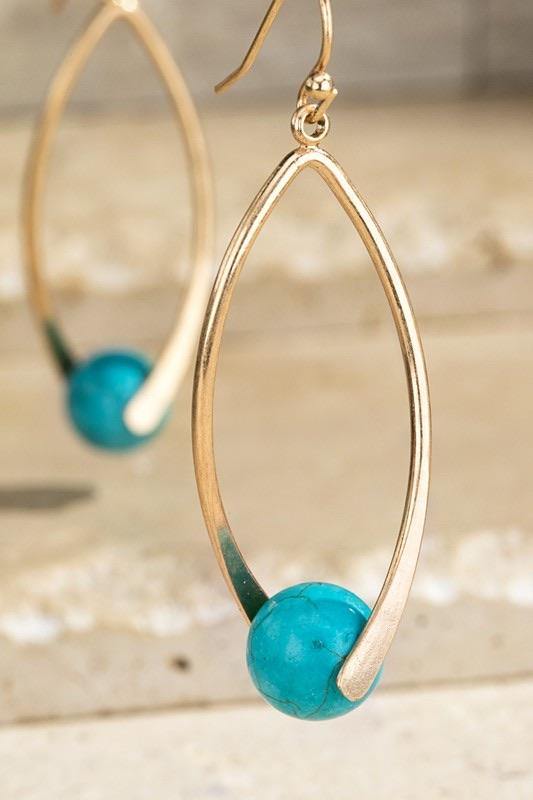 Natural Stone Earrings – Triya Kraft's