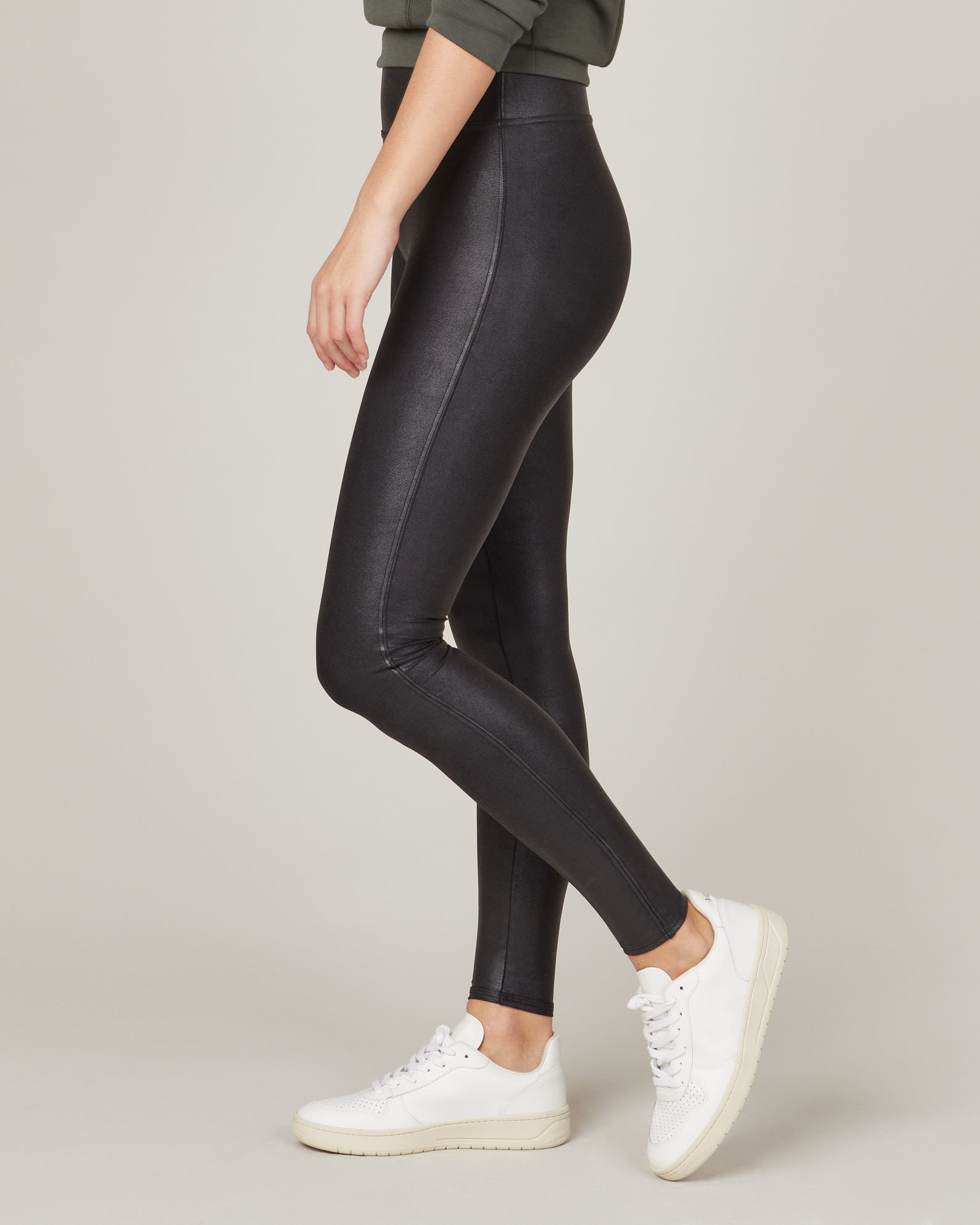 SPANX, Pants & Jumpsuits, Spanx Faux Leather Moto Leggings In Black Size  Medium