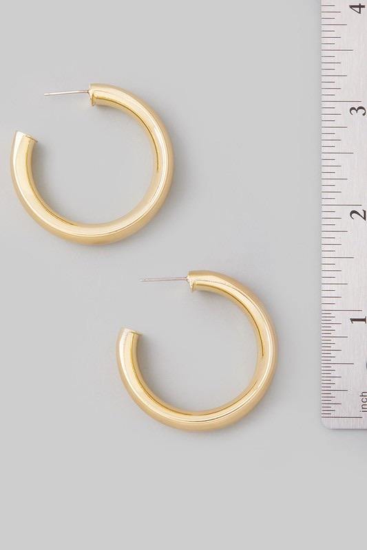 A Little Bold Hoop Earrings - Sublime Clothing Boutique